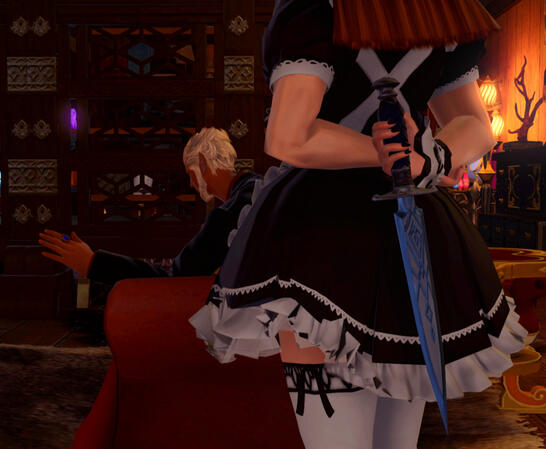 "The moment you drop you guard, will be the moment my blade will find its way into the back of your neck and you'll never know it was coming at all. Enjoy the comfort of your grandiose armchair, the warmth of your fireplace and your cheese and crackers."